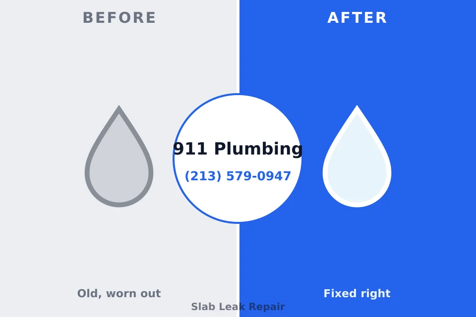 Before and after: plumbing repair Silverdale, WA
